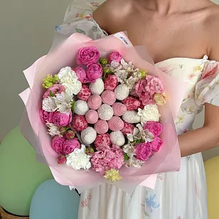 Букет из клубники #55